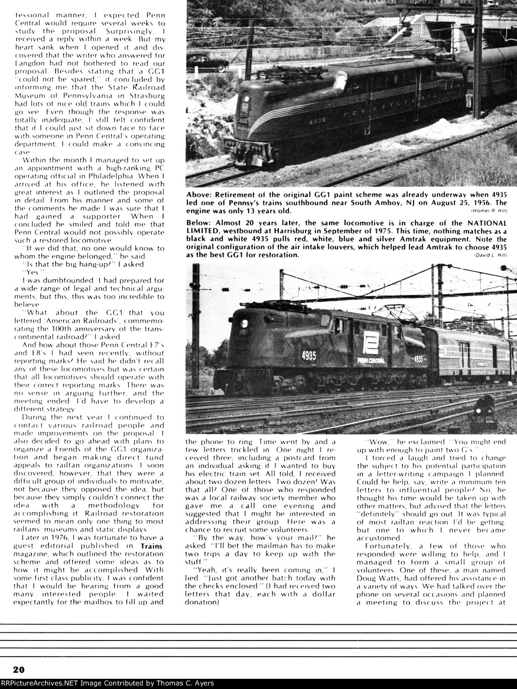 "Taking Of Amtrak 4935," Page 20, 1977